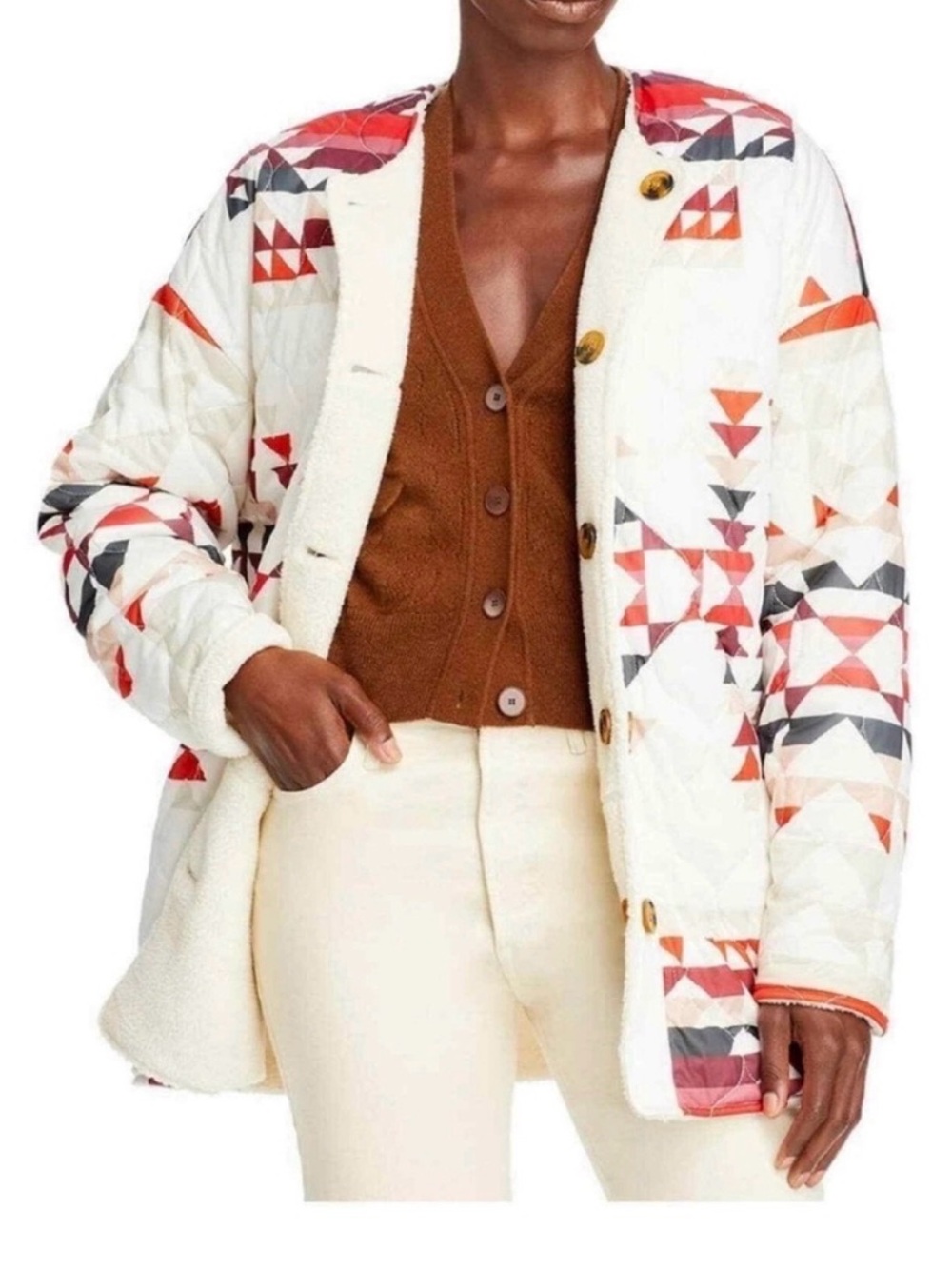 SOLD Aqua x Pendleton Reversible Quilted Southwestern Jacket XL